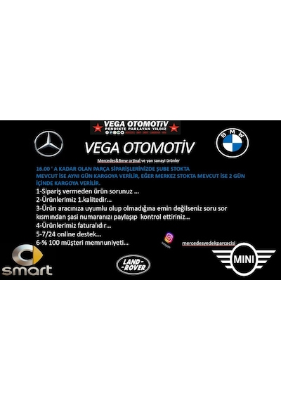 MERCEDES BENZ  W176 A180 BAGAJ YAZISI- KYBURG