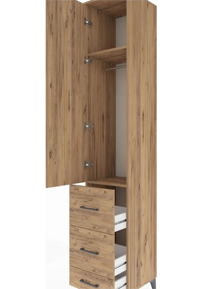Hyperion Dolap 2 Raflı 3 Çekmeceli Tek Askılı 44x44x243 Çam-çam Çam Hyperion Dolap 2 Raflı 3 Çekmeceli Tek Askılı 44x44x243 Çam-çam Çam