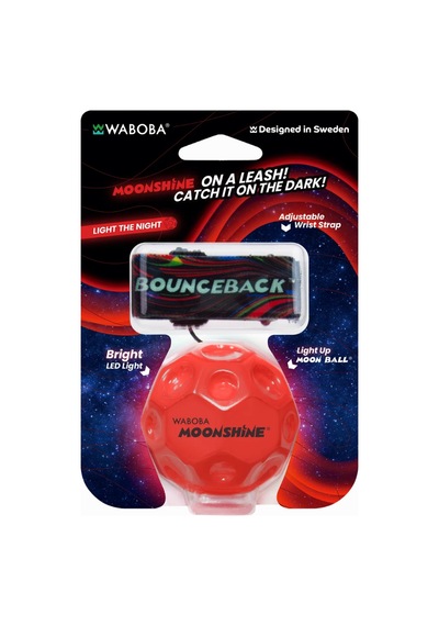 Waboba Led Bounceback Moonshine Işıklı Geri Dönen Ve Yüksek Zıplayan Top Bilek İpli Moon Ball