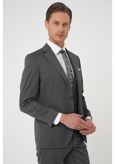 Efor Slim Fit Esnek Yelekli Klasik Füme Takım Elbise Tk 897 Füme Efor Slim Fit Esnek Yelekli Klasik Füme Takım Elbise Tk 897 Füme