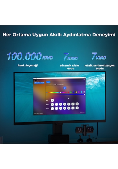 İdragon Pc Sync Rgbıc Monitör 27 İnch Arka Aydınlatma Led, Ekran Senkronizasyonlu, Mobil Uygulama Ve Kumanda Kontrollü, Müzik Senkronizasyonlu Gaming Rgb Işık Dx23014 Çok Renkli İdragon Pc Sync Rgbıc Monitör 27 İnch Arka Aydınlatma Led, Ekran Senkronizasyonlu, Mobil Uygulama Ve Kumanda Kontrollü, Müzik Senkronizasyonlu Gaming Rgb Işık Dx23014 Çok Renkli