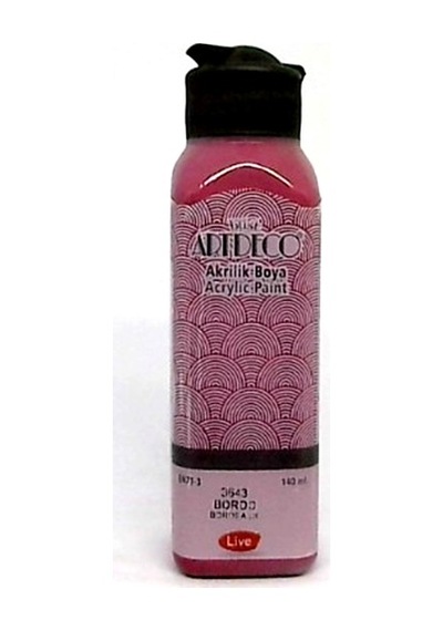 Artdeco Akrilik Boya 140 Ml Bordo 4 Adet Diğer