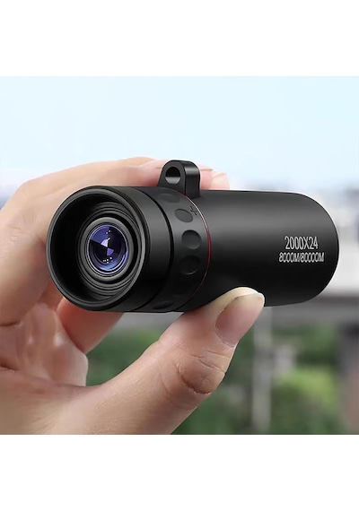 Triline 2000x24 Zoom Monoküler Mini Taşınabilir Hd Dürbün Su Geçi Siyah