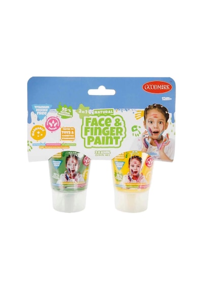 Mey İthalat 2in1 Doğal Yüz Ve Parmak Boyası 2 Li Kırmızı
