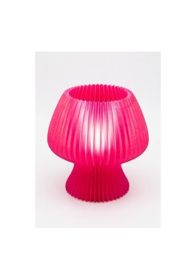 Akordeon Tasarım Masa Lambası - 3d Pleated Doku Dekoratif Gece Lambası Modern Ev Hediyesi Aydınlatma Pembe