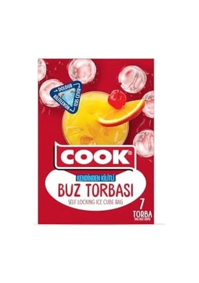 Buz Torbası, Kendinden Kilitli 7 Adet/kutu İçi 3 Paketi