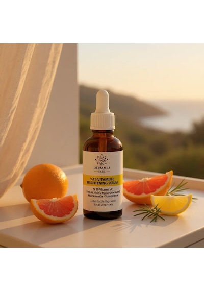 Dermacia Labs %15 C Vitamini Süper Aydınlatıcı Cilt Tonu Eşitleyici ve Leke Karşıtı Serum 30 ML