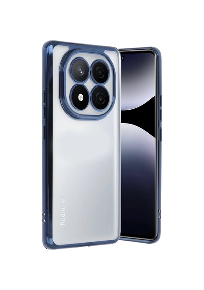 Xiaomi Redmi Note 14 Pro 5g Uyumlu Kılıf Lensli Silikon - Lacivert