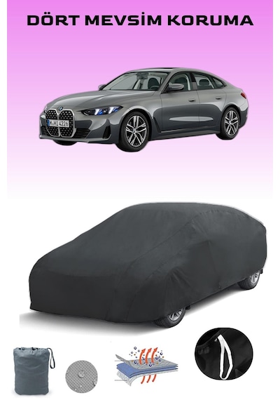 Siyah, Bmw 4 Serıes Gran Coupe, Araba Brandası, Oto Örtüsü, Araba Çadırı Siyah