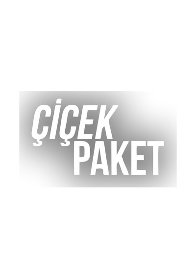 Çiçek Paket Araba Sticker 17x17 Cm Beyaz
