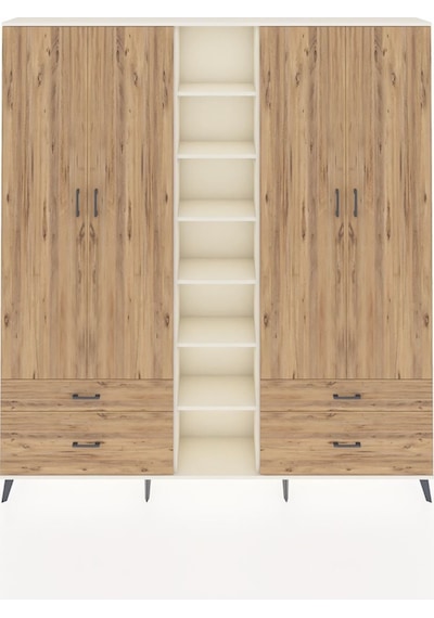 Arges Dolap 12 Raflı 4 Çekmeceli 2 Askılı 220x30x243 Aytaşı-çam/çam Atlas Çam/atlas Çam Arges Dolap 12 Raflı 4 Çekmeceli 2 Askılı 220x30x243 Aytaşı-çam/çam Atlas Çam/atlas Çam