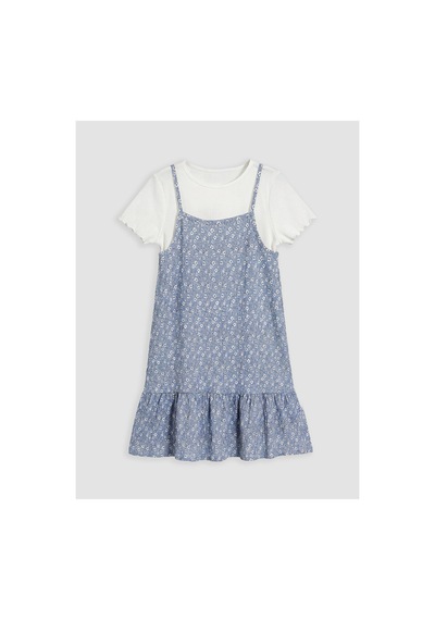 LC Waikiki Alıta Cıty Farkıyla Lcw Kids Mavi Oval Yaka Çiçek Desenli Kız Çocuk Elbise Mavi - 928242581 Mavi LC Waikiki Alıta Cıty Farkıyla Lcw Kids Mavi Oval Yaka Çiçek Desenli Kız Çocuk Elbise Mavi - 928242581 Mavi