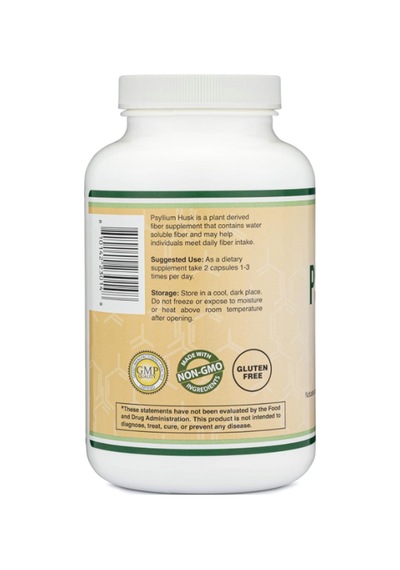 Double Wood Psyllium Husk 240 Capsul 1,500mg Per Serving Na...