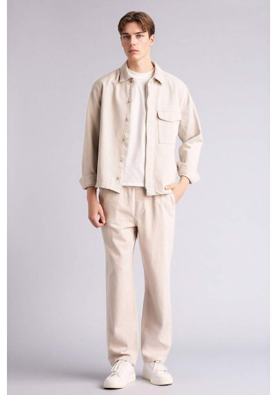 Defacto %100 Pamuk Baggy Fit Pantolon F6129ax26spbg766 Bej-bg766