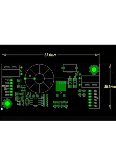 Lcd Backlight Boost Modül 12v-24v To 75v Voltaj