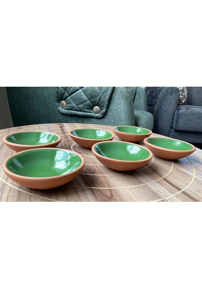 Athstore Sosluk Reçellik Çerezlik Lokumluk Kase 6 Lı Set Yeşil