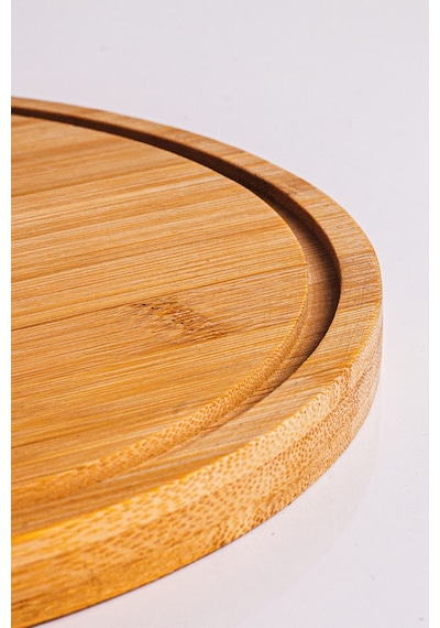 Snippy - Lumy - Bambu Mini Boy Kek Fanusu Mika Kapaklı 18 Cm Kek Pasta Saklama Kabı Sunumluk Yuvarlak