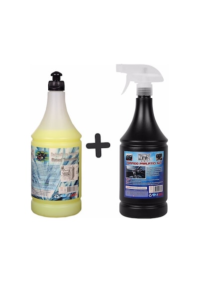 Oto Kalorifer Ve Petek Temizleme İlacı Solventli 1 Lt & Oto Torpido Parlatıcı Süt 500 Ml