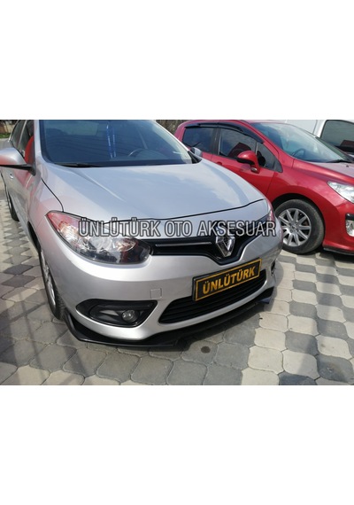 OtoÇizgi Renault Fluance 3 Parça Kanatlı Ön Lip Piano Black OtoÇizgi