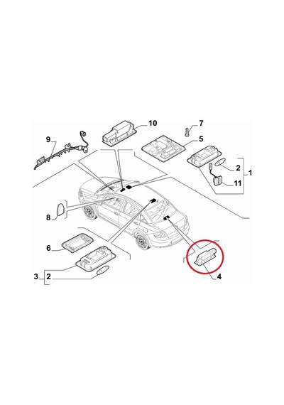 Fiat 500 Punto İdea Linea Bravo Panda Stilo Doblo Bagaj Lambası