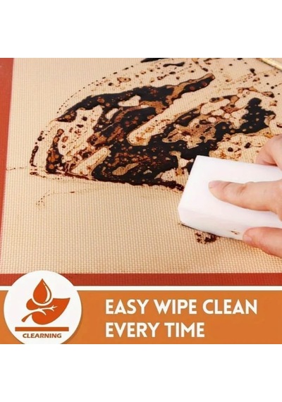 Aee 2 Adet Kendiliğinden Yağlı Pişirme Matı Yanmaz Yapışmaz Yıkanabilir Fırın Matı 40x30