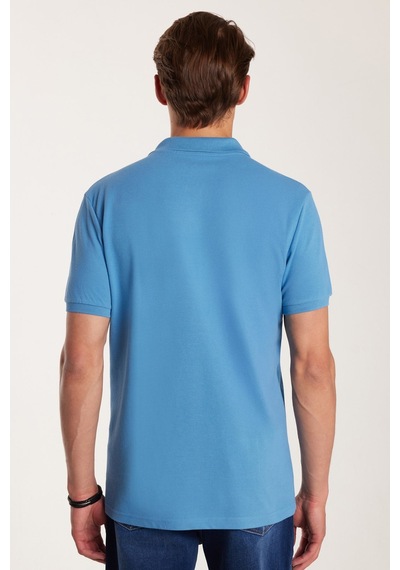Tudors Erkek Slim Fit Dar Kesim Premium Seri %100 Pamuk Yumuşak Dokulu Merserize Mavi Polo Yaka Tişört -50912 Tudors Erkek Slim Fit Dar Kesim Premium Seri %100 Pamuk Yumuşak Dokulu Merserize Mavi Polo Yaka Tişört -50912