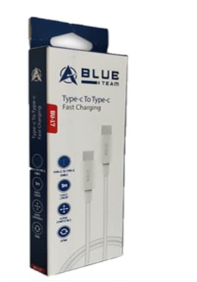 Blue Team Type-c To Type-c 23w Hızlı Data Kablo Beyaz