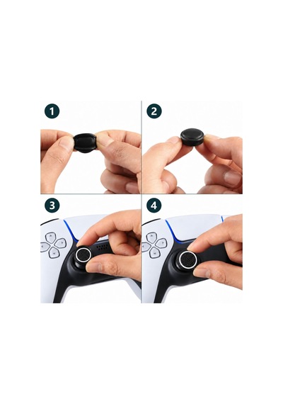 4 Adet Analog Koruyucu Silikon Kılıf Topuz Koruma Ps4 Ps5 Xbox One 360 Series Sx Switch Pro Uyumlu Beyaz