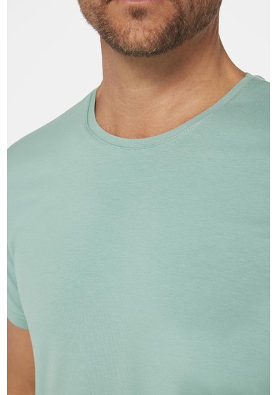 Tudors Erkek Slim Fit Dar Kesim Pamuklu Yumuşak Doku Likralı Esnek Kumaş Basic Yeşil Bisiklet Yaka Tişört-31221 Yeşil Tudors Erkek Slim Fit Dar Kesim Pamuklu Yumuşak Doku Likralı Esnek Kumaş Basic Yeşil Bisiklet Yaka Tişört-31221 Yeşil