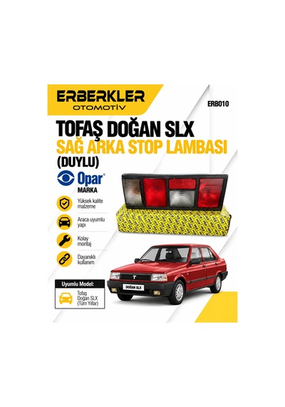 Tofaş Doğan Slx Sağ Arka Stop Lambası Duylu Opar Marka - Erb359