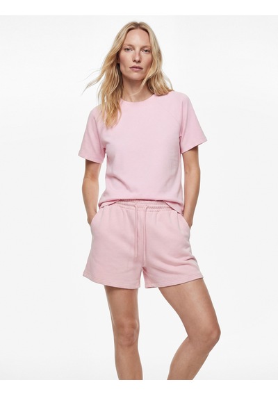 Koton Regular Fit Kısa Kollu Bisiklet Yaka Basic Tişört Pembe 6sak50390ek Gül