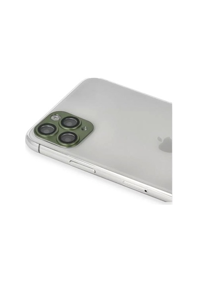 Apple İphone 11 Pro Max Pers Alüminyum Kamera Lens - Yeşil