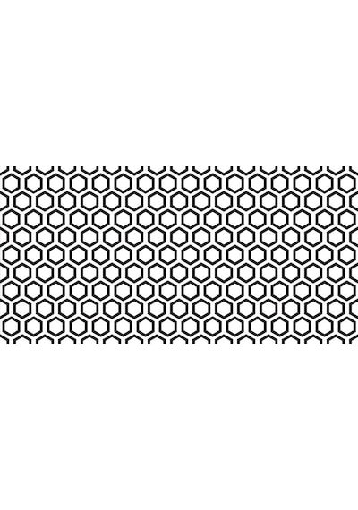 Yer Kaplama Zemin Kaplama Folyosu 65x130 Cm Siyah Altıgen