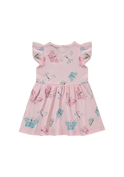 Civil Baby Kelebek Empirme 6-18 Ay Elbise - Pembe