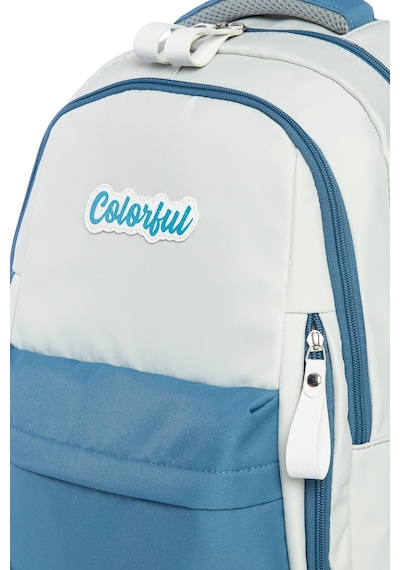 Colorful Urban Sırt Çantası Mavi - Laptop Bölmeli Okul Çantası İlkokul - Ortaokul - Lise Mavi