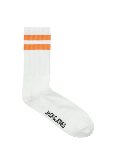 Jack & Jones Erkek Çorap 12250739 Beyaz-orange Beyaz - Turuncu