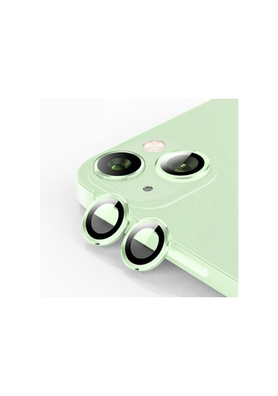 Ally Apple iPhone 15 Uyumlu /15 Plus Tempered Kamera Lens Koruma Cami - Yesıl