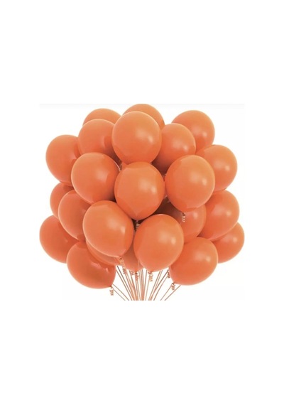 Turuncu 12 Inç Pastel Balon 10 Lu Turuncu Turuncu