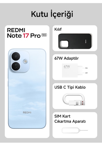 Xiaomi Redmi Note 17 Pro 5G 8 GB 256 GB (Xiaomi Türkiye Garantili)