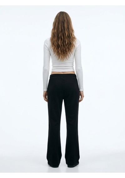 LTB Regular Fit Beli Bağlamalı Siyah Pantolon