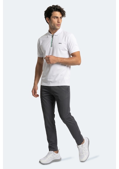 Slazenger Kenshın Erkek Polo Yaka Beyaz Tişört