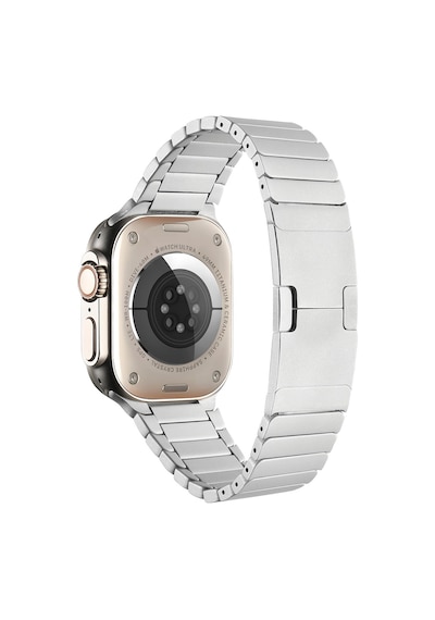 Kilifone - Apple Uyumlu  Watch 42mm - Kordon Metal Kordon - Krd-35 - Gold - T15658