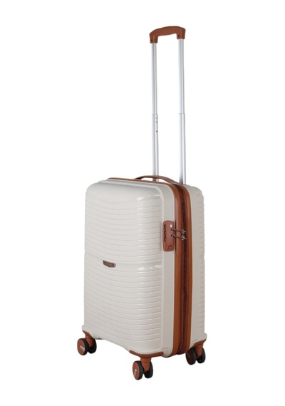 Mçs Group V379 Aura Y.üretim Pp Valiz 55 Cm S21yy100014255 11139 Kemik/kahverengi
