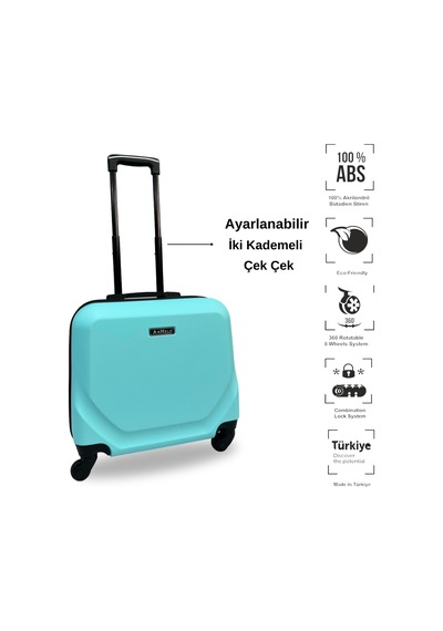 Anhelo Traveller Abs Hostes-pilot Boy Valiz 001