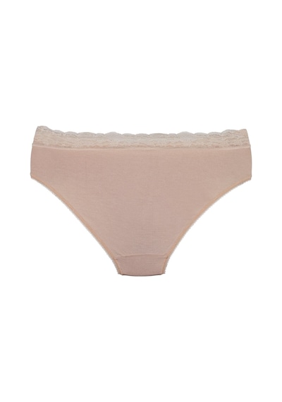 Sensu Kadın Bambu Kumaş Beli Dantelli Slip Külot 3'lü Paket Set Kts1095 Model4