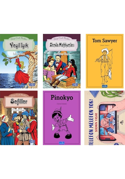 Ortaokul Okuma Seti 6 Kitap Set Telefon Melefon Yok Şermin Yaşar