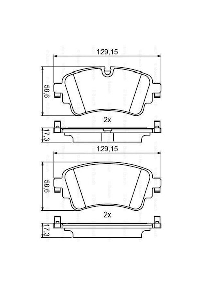 Disk Balata Vw Touareg, Audi A4, Q7 Arka - Bosch