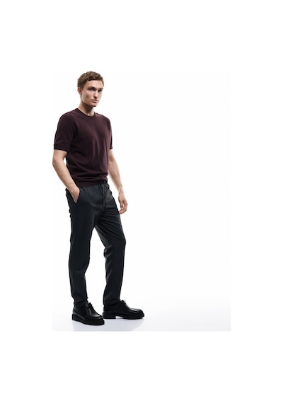 Koton Beli Bağcıklı Katlamalı Paça Cep Detaylı Slim Fit Pantolon Gri 6wam40038hw Gri