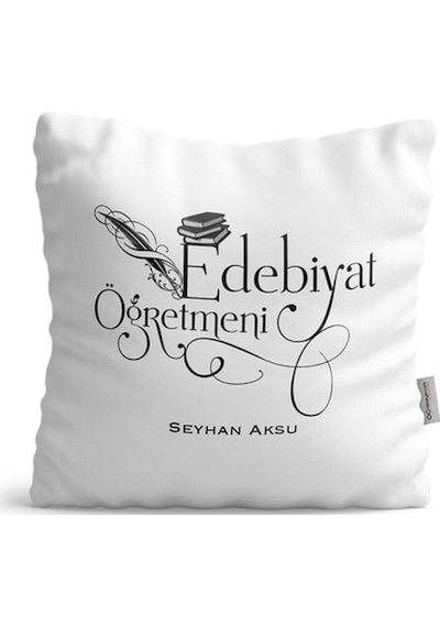 Kişiye Özel Edebiyat Öğretmeni Saten Yastık