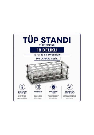 Tüp Sporu 10-12-13 Lü Tüpe Göre - 3x6 Sıralı-18 Hazneli - Paslanmaz Çelik